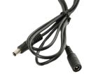 2.1mm x 5.5mm Female Male Barrel Jack Extension Cable, 5ft Long