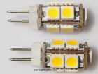 Back Pin Tower G4  LED Bulb, 12V DC,  9 Tri-Chip 5050 SMD LEDs