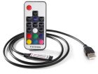 Mini USB RF Wireless Remote Controller for RGB LED Strips - DC 5-24V