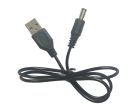 2 Pin USB To DC 5.5*2.1mm Connector 1m 20AWG For DC5V Addressable LED Strips