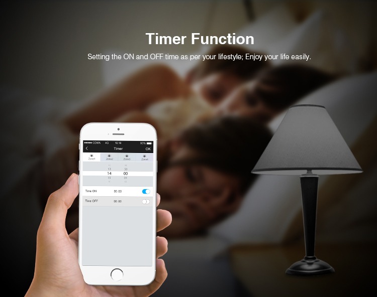 Mi.Light smart lighting controlled over 3G 4G internet WiFi